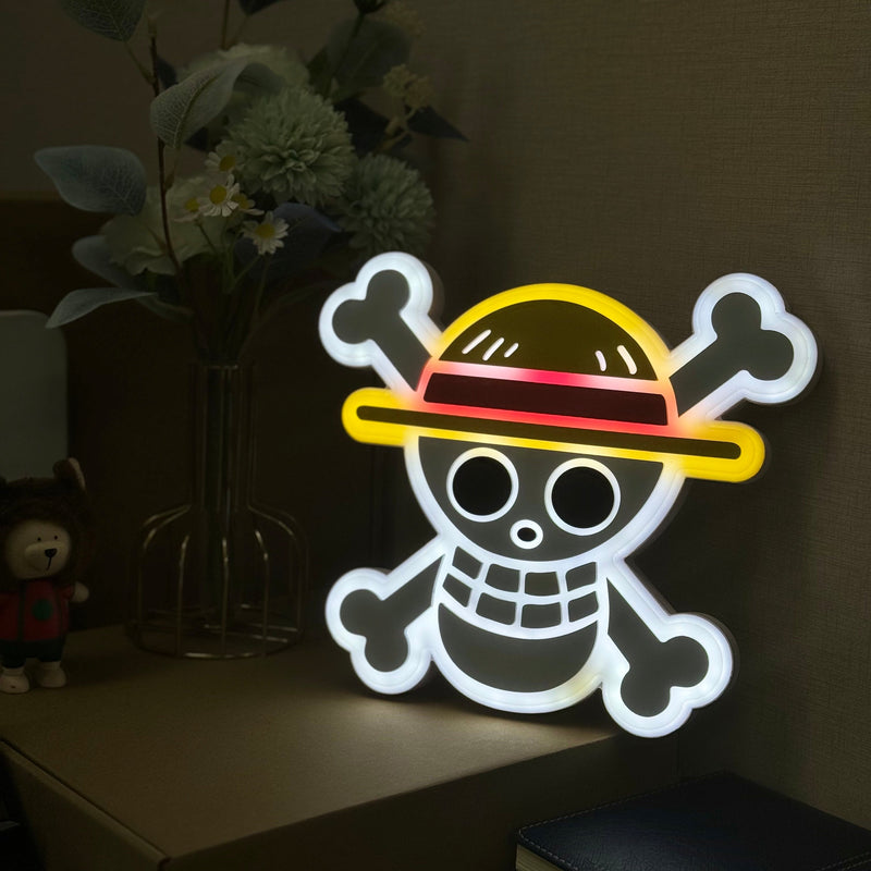 "One Piece" Neon Like Sign, One Piece LED Sign, One Piece Wall Art