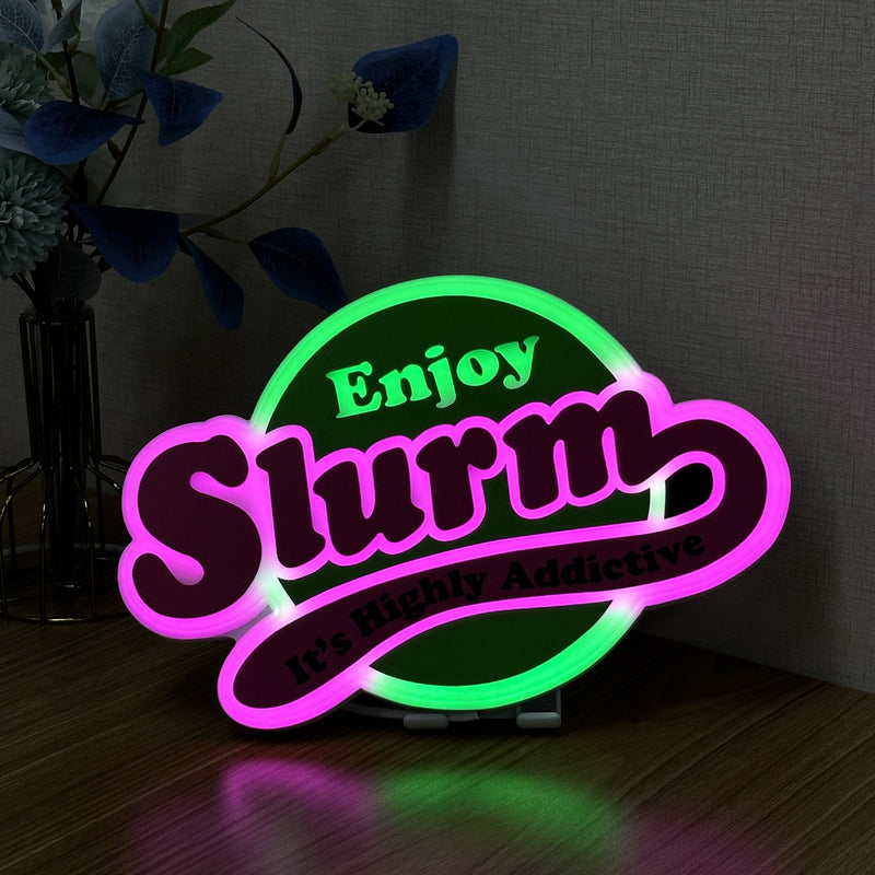 "Futurama Slurm Soda" Neon Like Sign, Futurama LED Sign, Futurama Wall Sign