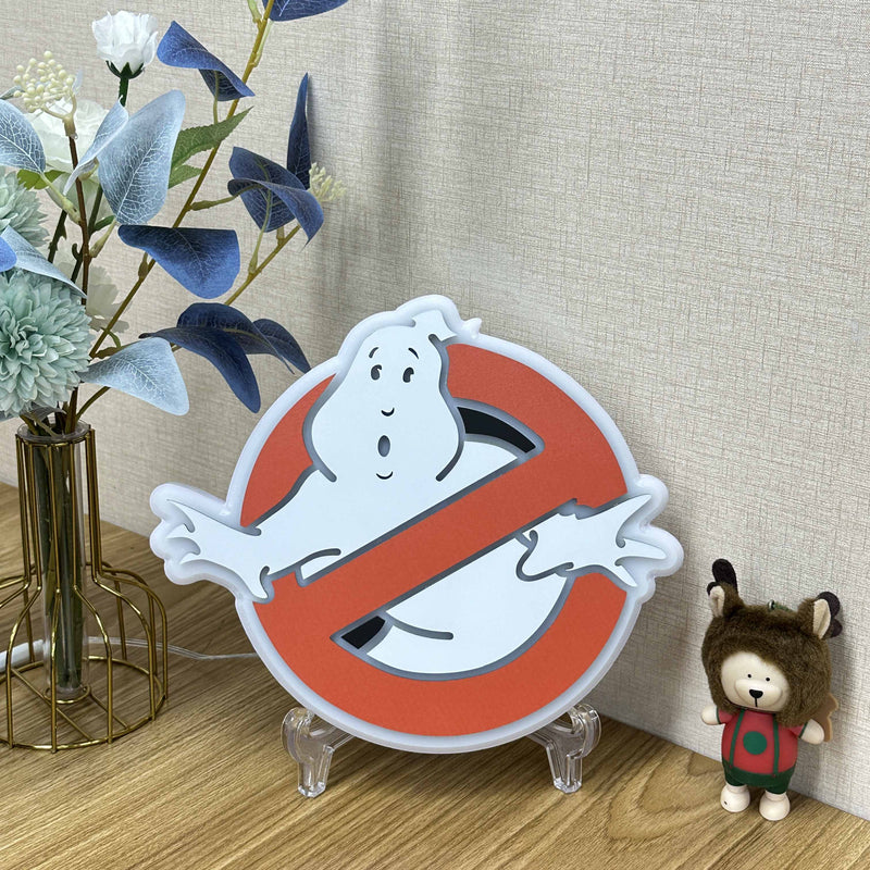 "Ghostbusters" Neon Like Sign, Ghostbusters LED Sign, Ghostbusters Room Decor