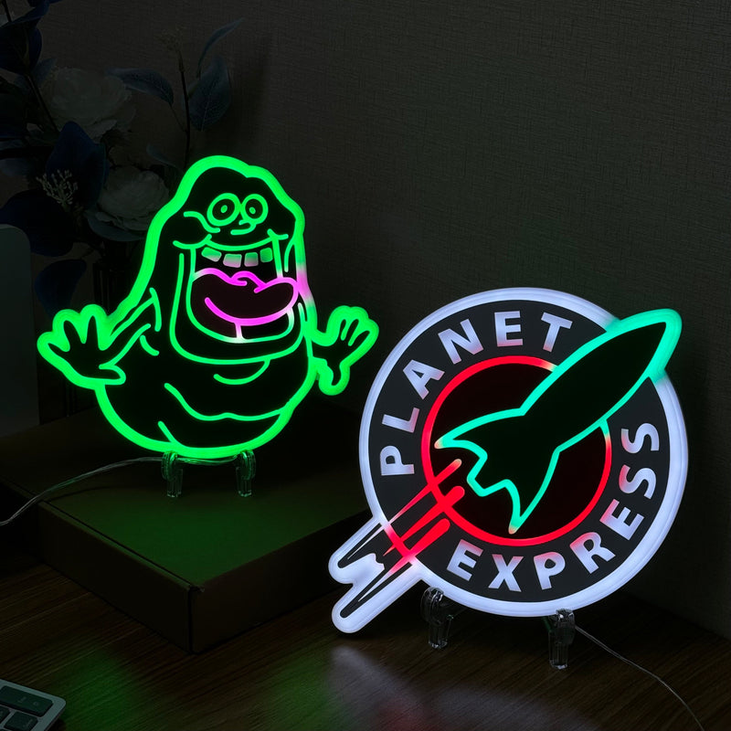 "Futurama Planet Express" Neon Like Sign, Futurama LED Sign, Futurama Wall Decor