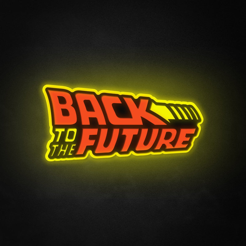 "Back To The Future 1985" Neon Like Sign, Movie Wall Sign, Retro Movie Room Decor