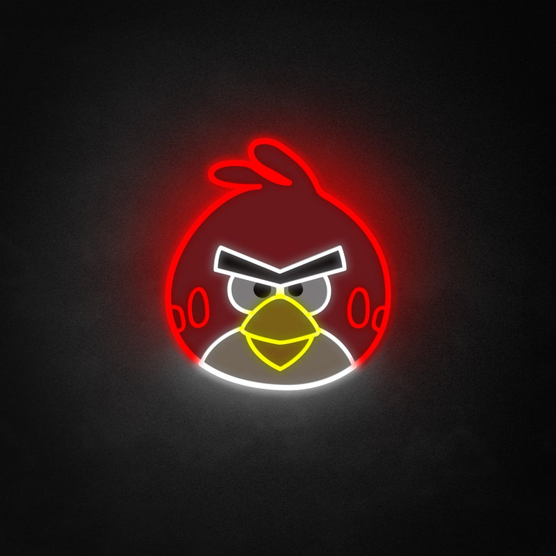 "Angry Birds" Neon Like Sign, Game Room Decor, Angry Birds Wall Sign