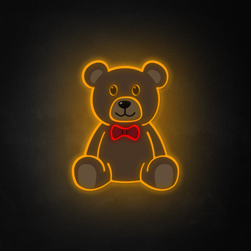 "Teddy Bear" Neon Like Sign, Kids Room Decor, Teddy Bear Wall Sign