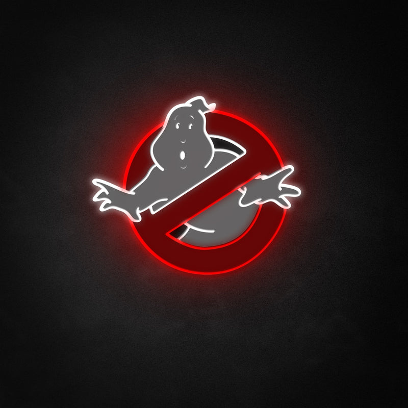 "Ghostbusters" Neon Like Sign, Ghostbusters LED Sign, Ghostbusters Room Decor