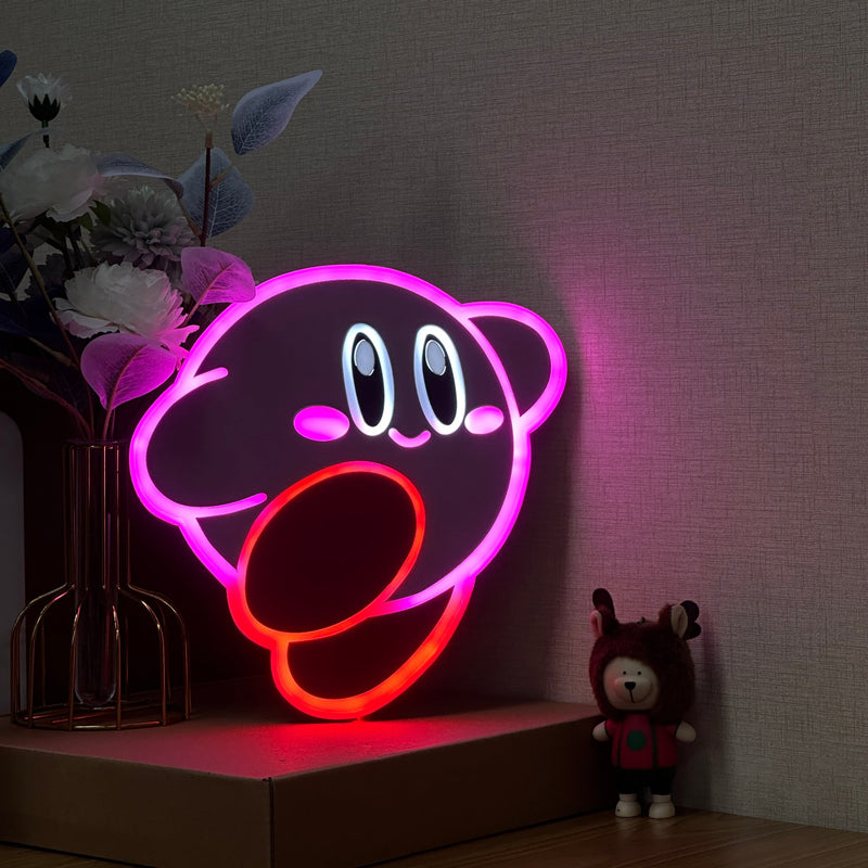 "Kirby" Neon Like Sign, Kirby LED Sign, Kirby Wall Sign