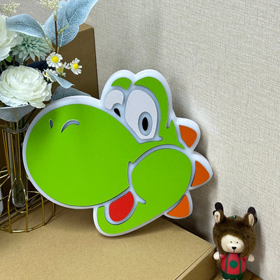 "Mario Yoshi" Neon Like Sign, Mario Yoshi LED Sign, Mario Yoshi Wall Art