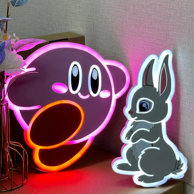 "Kirby" Neon Like Sign, Kirby LED Sign, Kirby Wall Sign