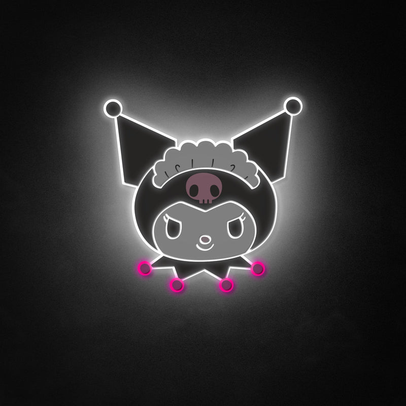 "Kuromi" Neon Like Sign, Kuromi LED Sign, Anime Room Decor