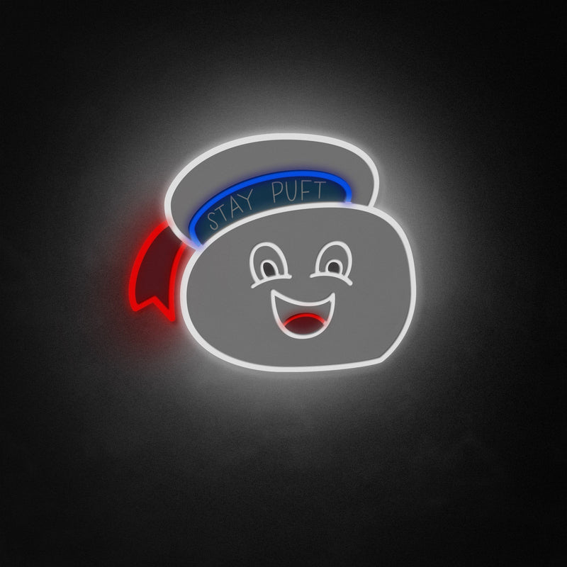 "Ghostbusters Marshmallow Man" Neon Like Sign, Ghostbusters Marshmallow Man LED Sign