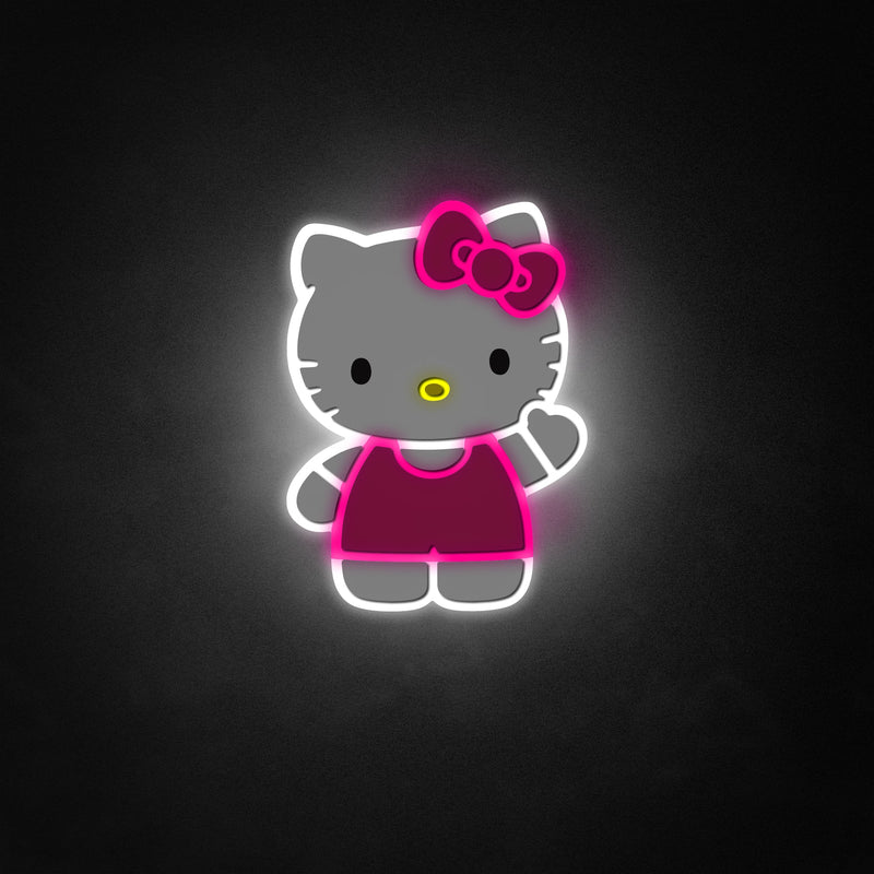 "Hello Kitty" Neon Like Sign, Hello Kitty LED Sign, Hello Kitty Wall Art