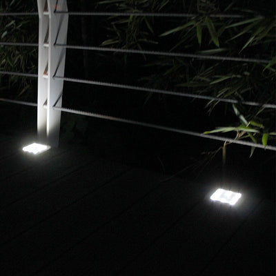 Solar Square Decking Light - Set of 4