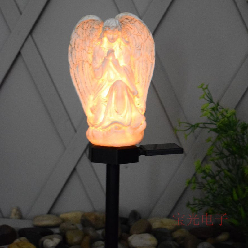 Solar Outdoor Garden Light, Solar Resin Angel Modeling Light, Solar Landscape Light