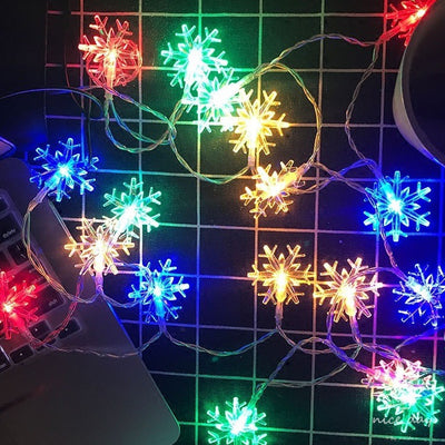 Snowflake Christmas Fairy String Lights