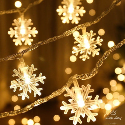 Snowflake Christmas Fairy String Lights