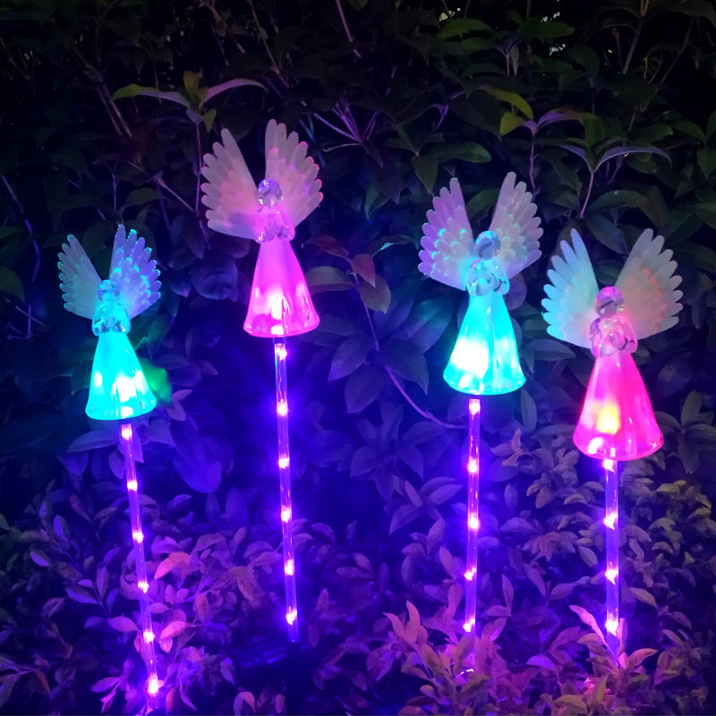 Solar Garden Light, Solar Angel Light, Solar Garden Decoration - Set Of 2