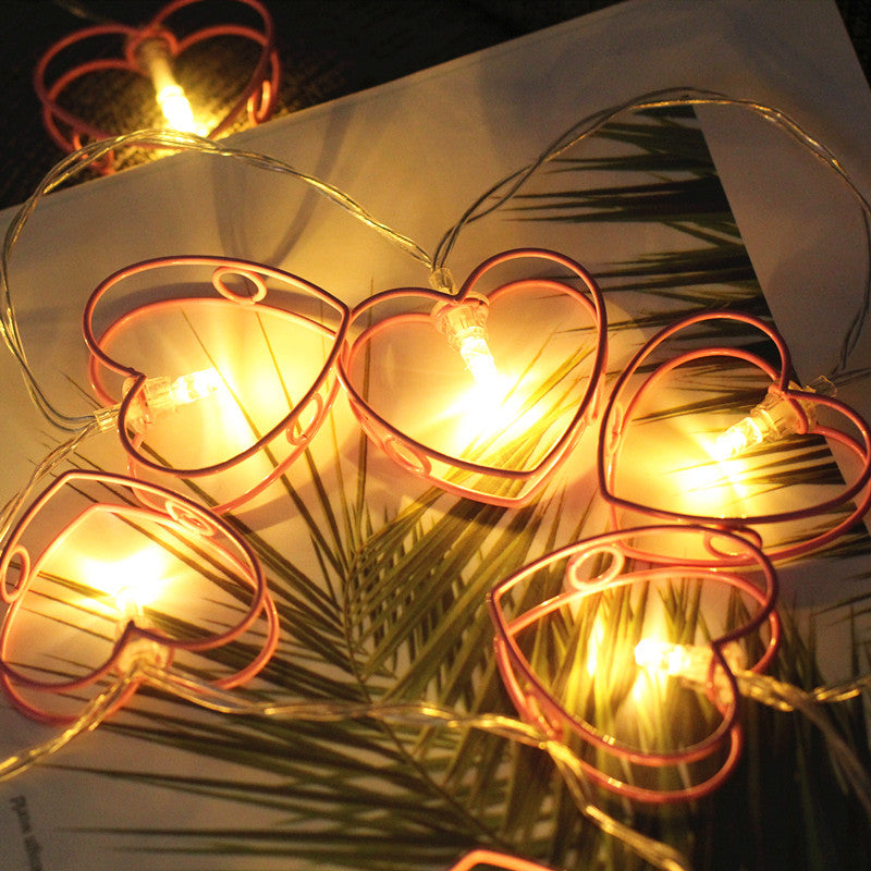 Love Heart Shaped String Lights Fairy Lights for Kids Bedroom Wedding Party Valentine&