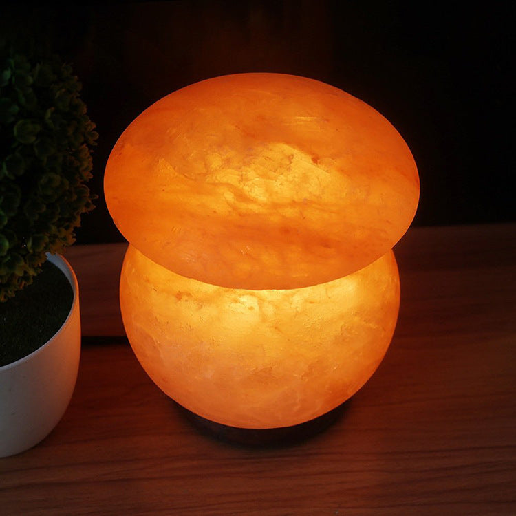 Salt Night Light, Mushroom Salt Light