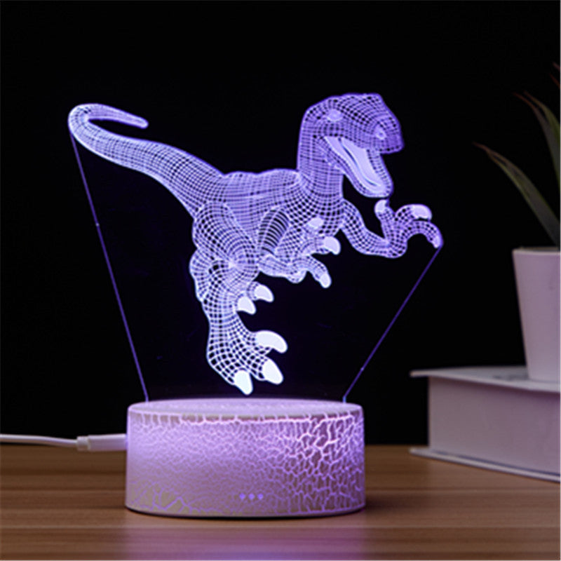 DinosaurTable Light, Table Night Light With 7 Colors