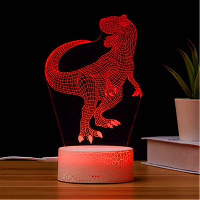 DinosaurTable Light, Table Night Light With 7 Colors