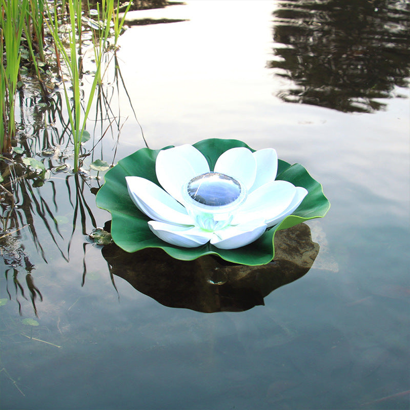 Solar Garden Light, Solar Floating Lotus Pool Light - Set of 2