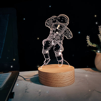 Astronaut Night Light, Creative Spaceman 3D Table Night Light