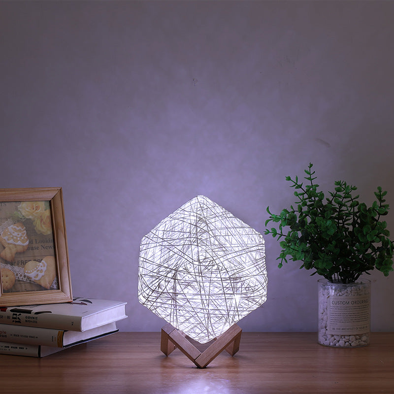 Square Star Projection Night Light