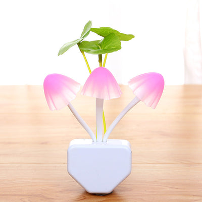 Plug In Night Light, Mini Hand Flower Night Light