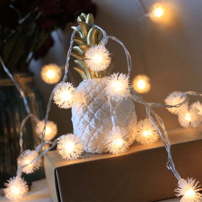 Fluffy Ball String Lights Fairy Lights