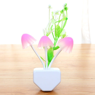 Plug In Night Light, Mini Hand Flower Night Light