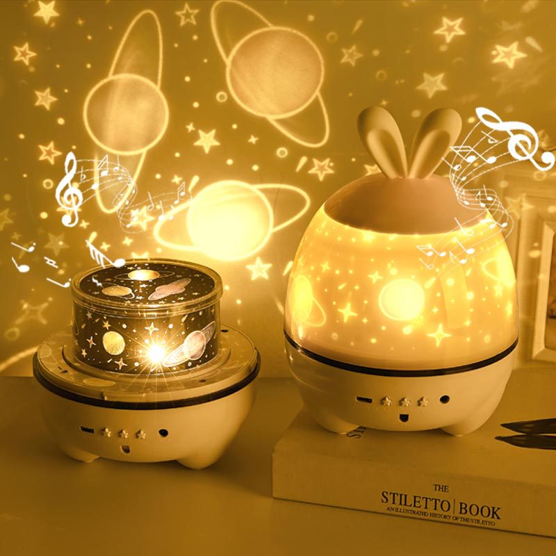 Star Projector, Rabbit Night Light, Mood Night Light With Bluetooth