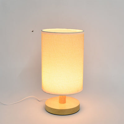 Cloth Cover Wooden Light