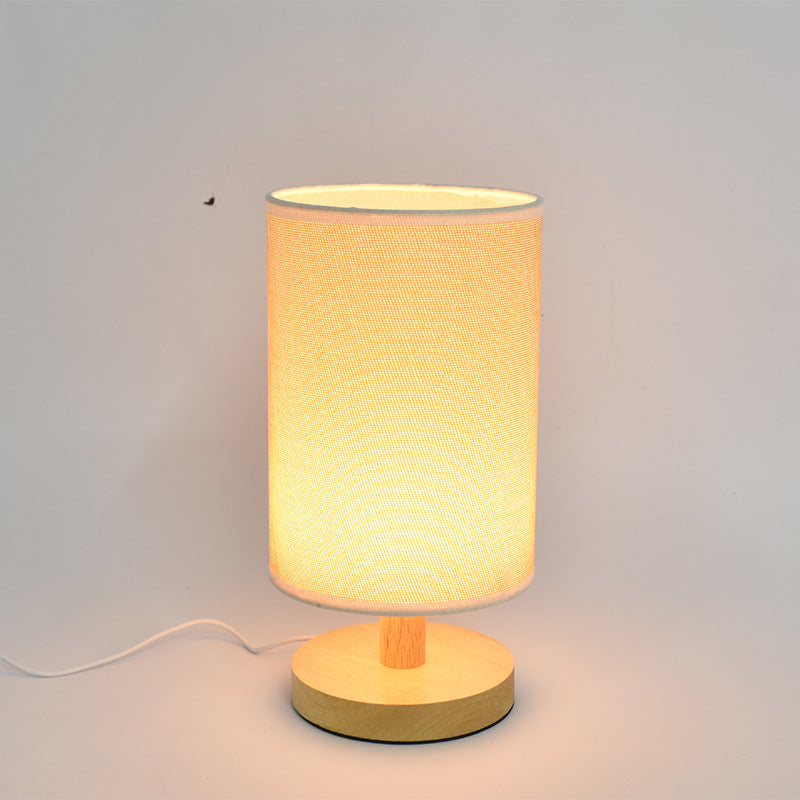 Cloth Cover Wooden Light