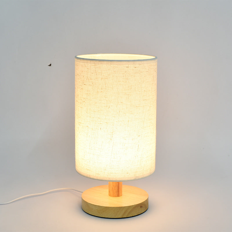 Cloth Cover Wooden Light