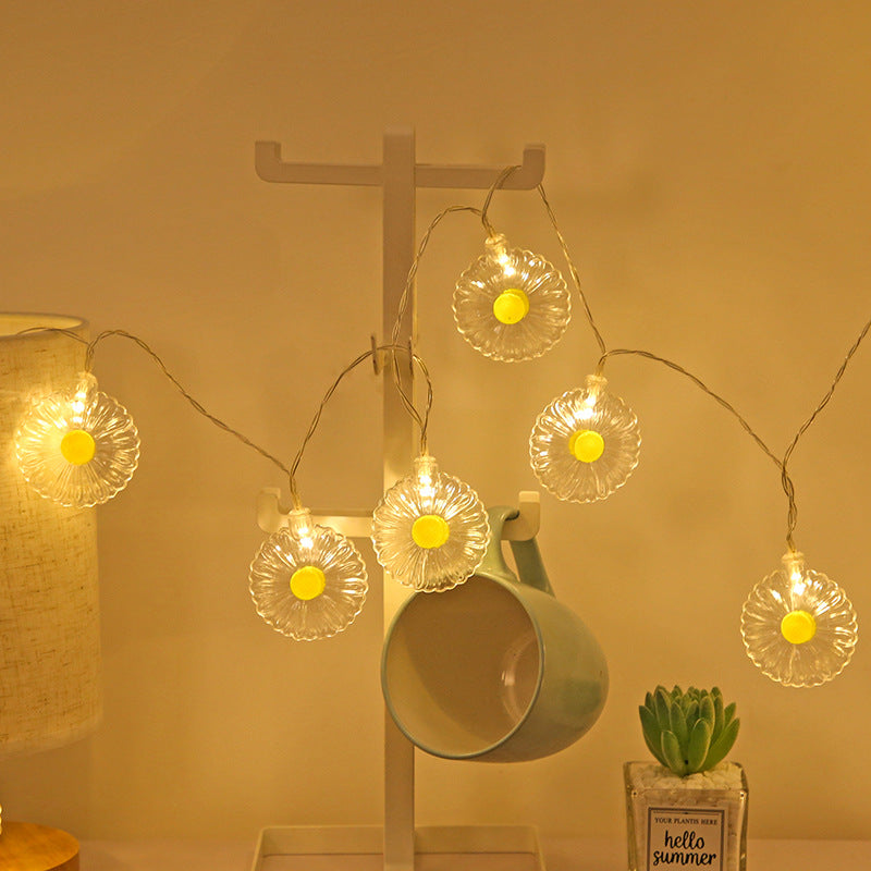 Daisy String Lights, Battery Powered Fairy Lights