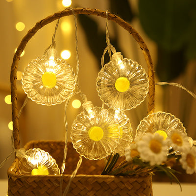 Daisy String Lights, Battery Powered Fairy Lights