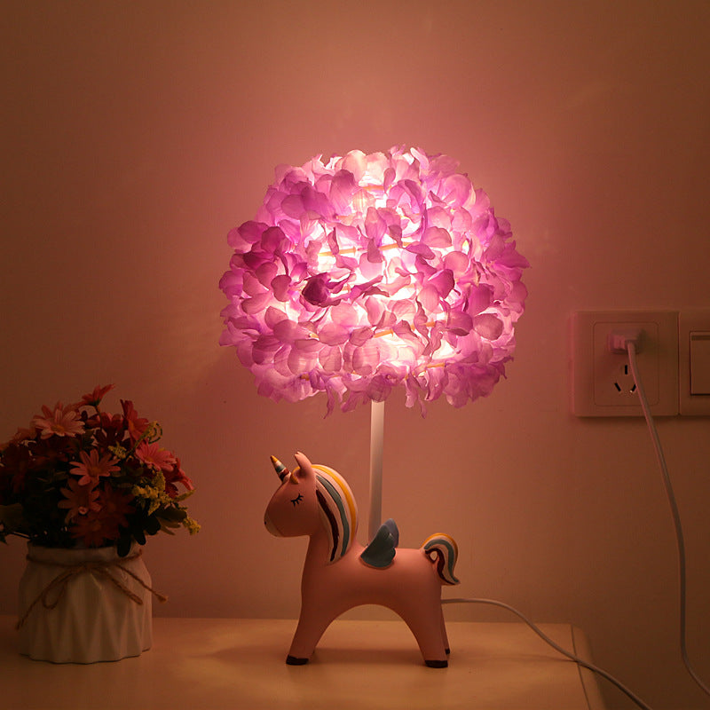 Unicorn Flower Table Light, Table Night Light