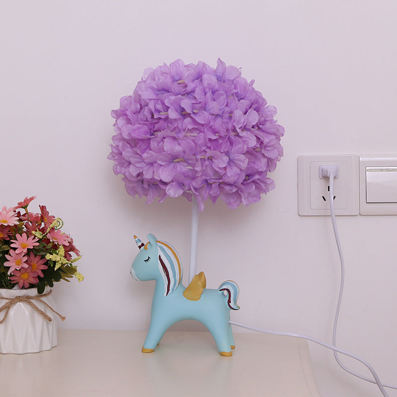 Unicorn Flower Table Light, Table Night Light