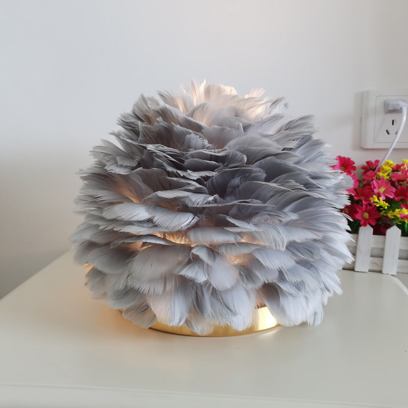 Feather Table Light, Table Night Light