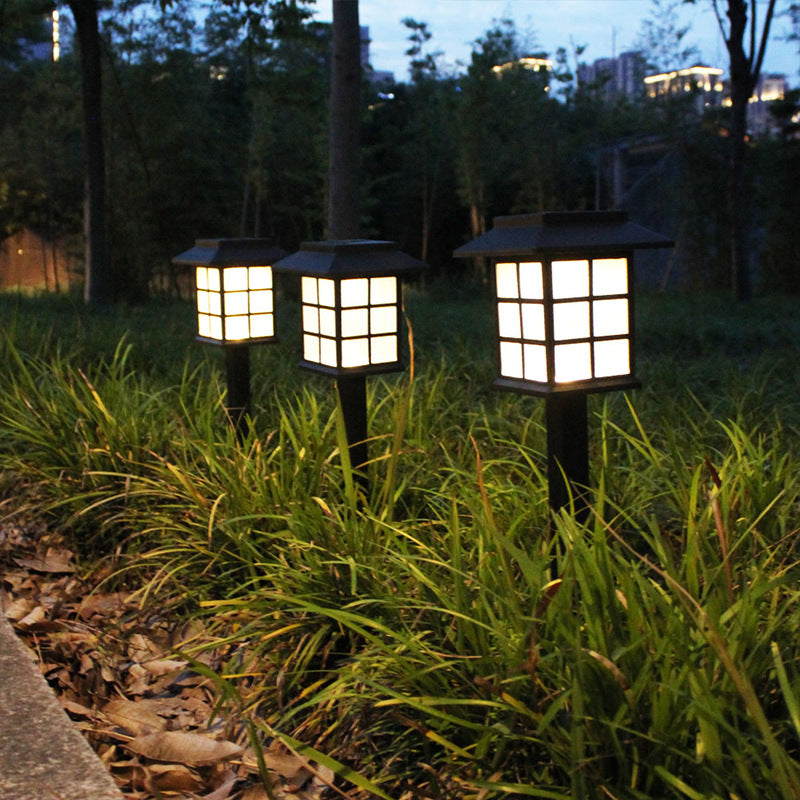 Square Solar Path Light, Solar Outdoor Garden Light, Solar Landscape Light - Set of 2