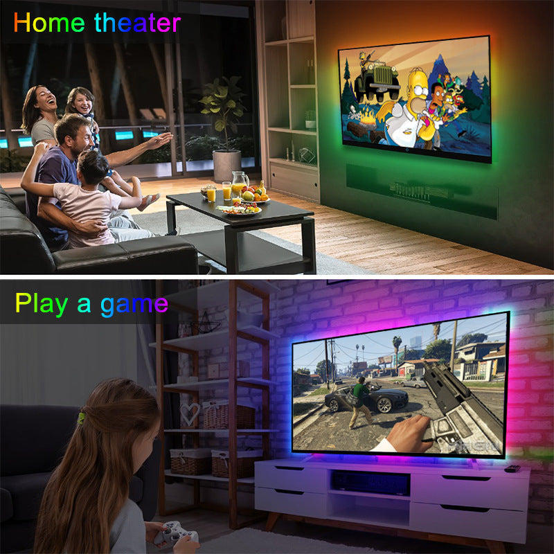 Bluetooth RGB USB LED Light Strips for Bedroom, TV, Party, DIY Home Decora