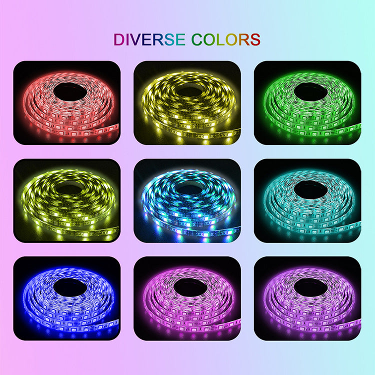 Bluetooth RGB USB LED Light Strips for Bedroom, TV, Party, DIY Home Decora