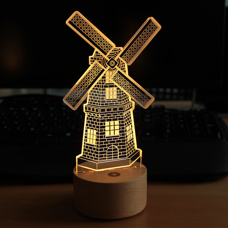 Windmill Table Light, Table Night Light