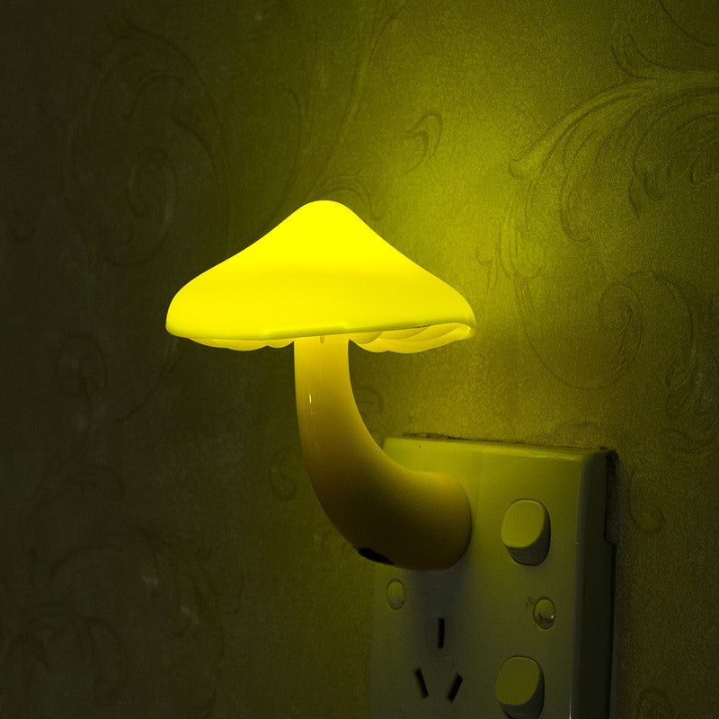 Plug In Night Light, Mini Hand Mushroom Night Light