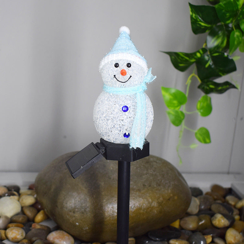 Solar Christmas Light, Solar Snowman Ground Light, Courtyard Garden Decoration, Solar Landscape Light