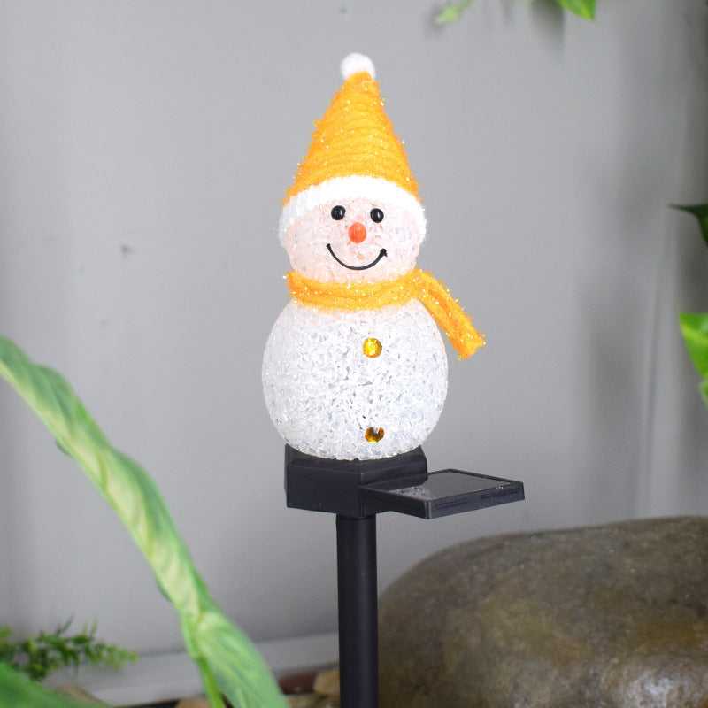 Solar Christmas Light, Solar Snowman Ground Light, Courtyard Garden Decoration, Solar Landscape Light