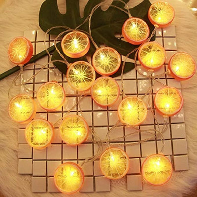 Novelty Lemon Orange Lime Slice Decor Fairy String Lights