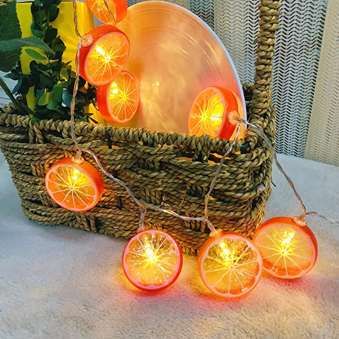 Novelty Lemon Orange Lime Slice Decor Fairy String Lights