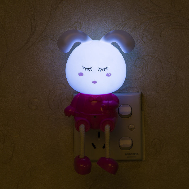 Plug In Night Light, Mini Hand Rabbit Night Light, Baby Night Light