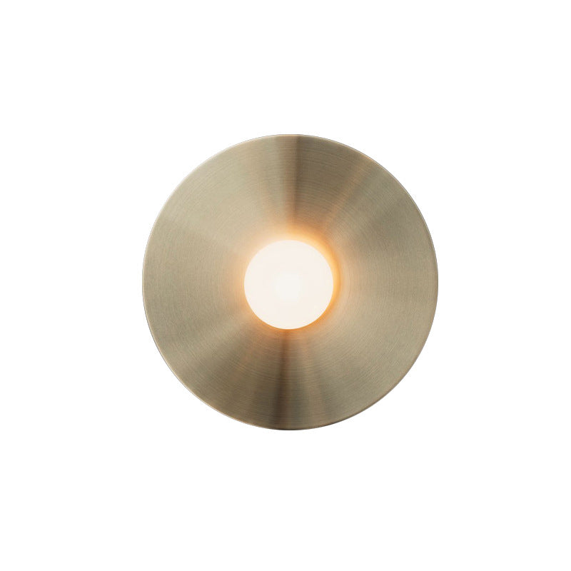 Antique Bronze Round Wall Light, Wall Light for Bedroom