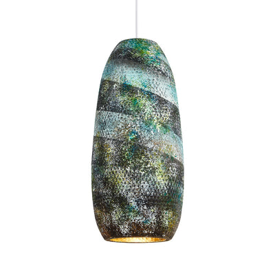 Artistic Green Chandelier, Handmade Pendant Light, Living Room Light, Bedroom Light